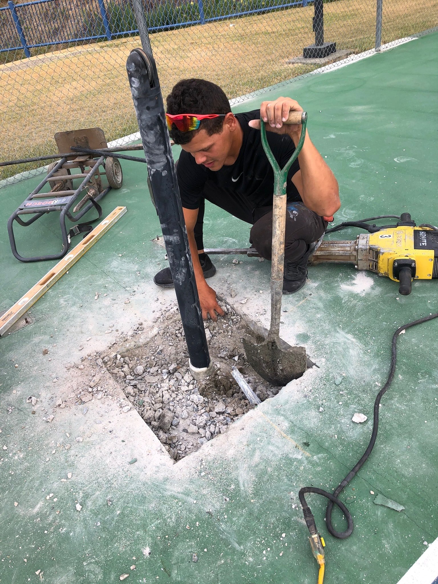 Pro Track and Tennis team delivering high-quality court construction with in-house crews, tailored designs, and a proven track record