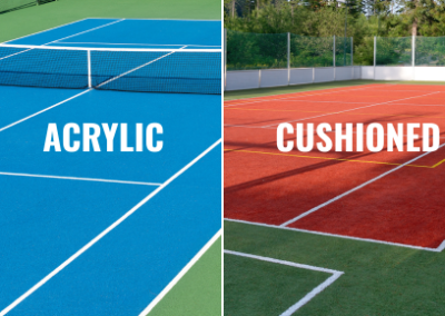Acrylic vs Cushioned Tennis Court: Complete Comparison Guide
