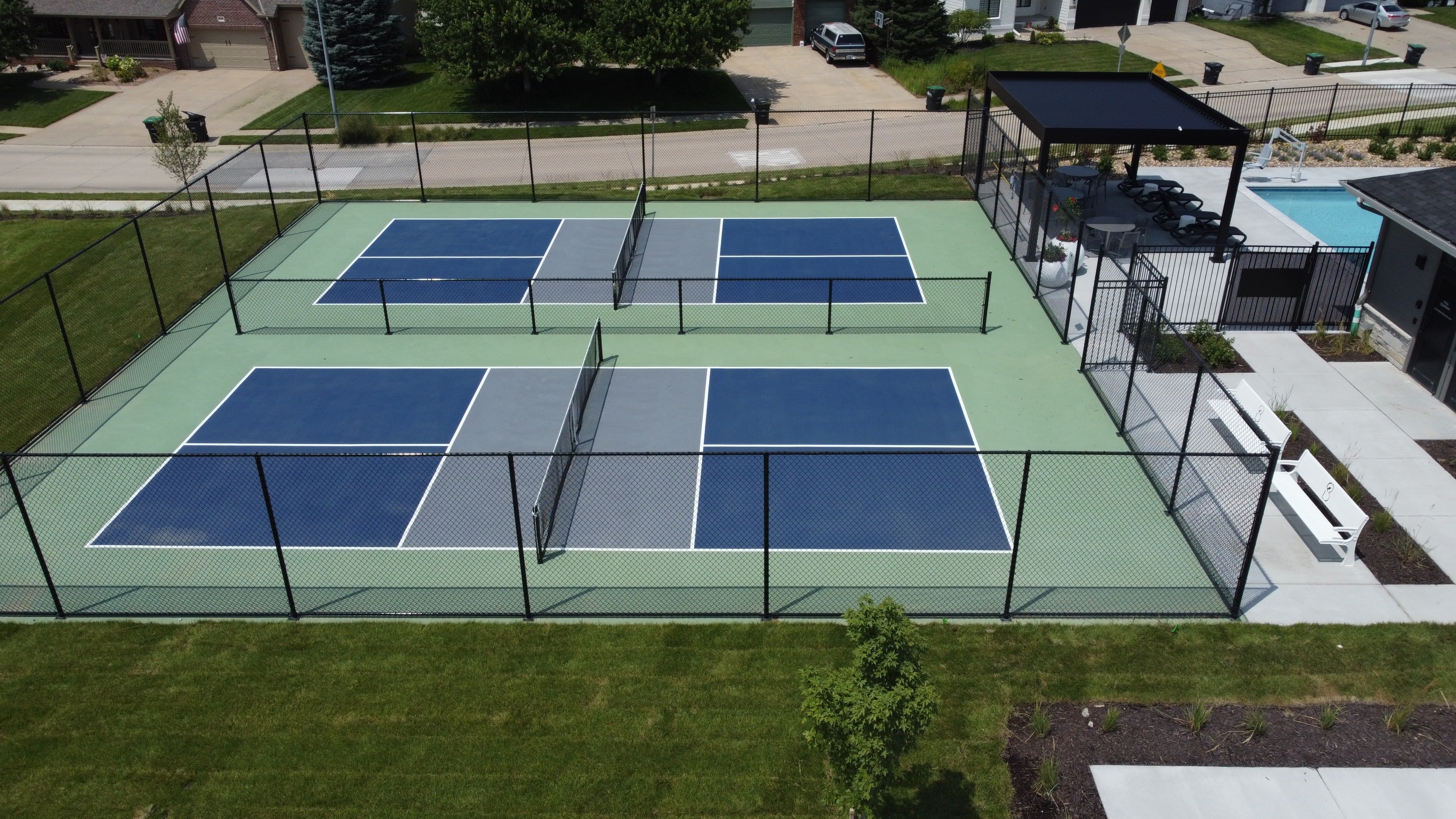 Completed Tennis Court Project in Arbor St, NE
