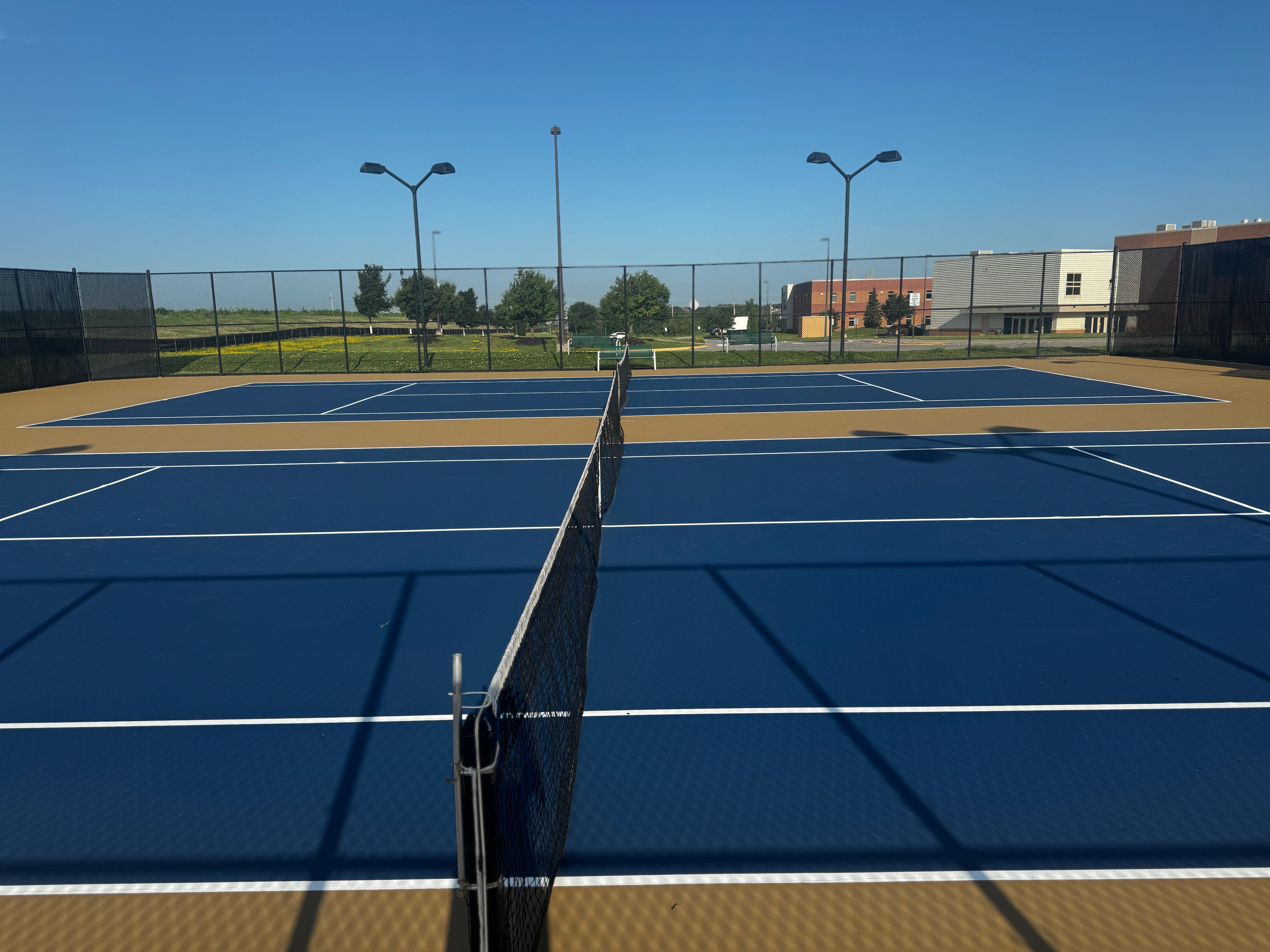 Elkhorn South High School Courts Shine in Navy & Gold