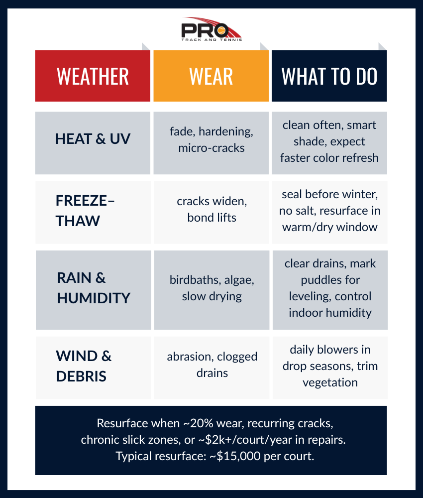 Infographic for Weather, Wear, What to do