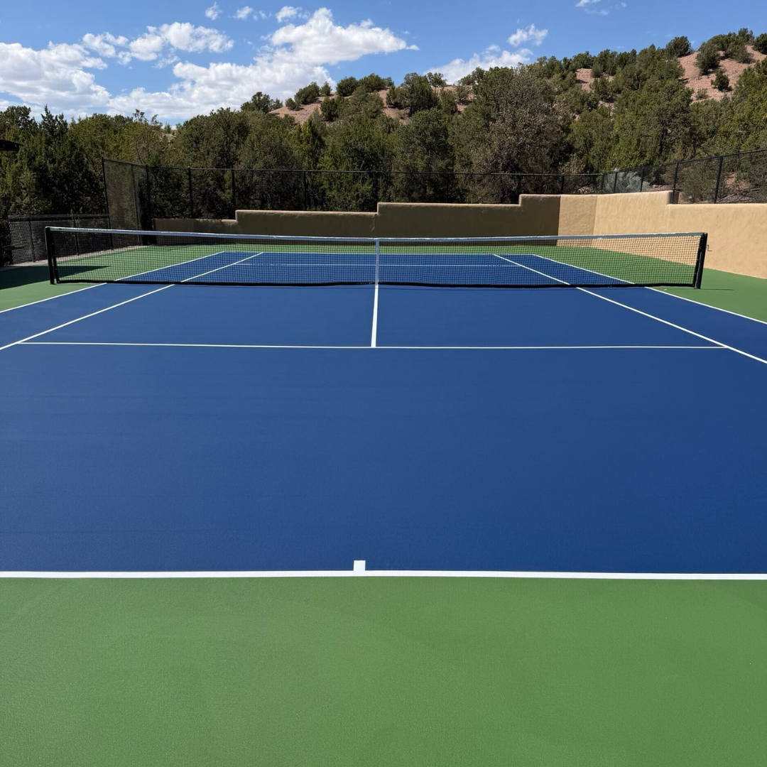 Backyard Tennis Court Resurfacing in Santa Fe, NM