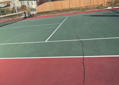 Resurfaced Tennis Court Cracked Again? It’s Reflective Cracking